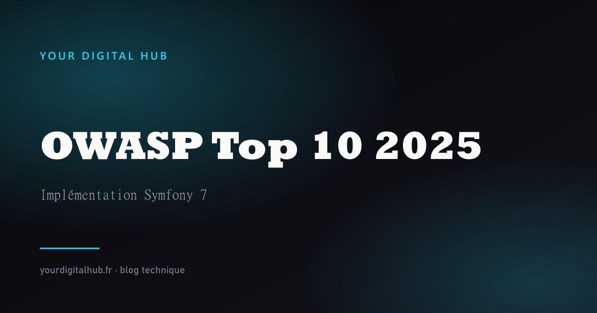 Cover visual — OWASP Top 10 2025 and Symfony 7