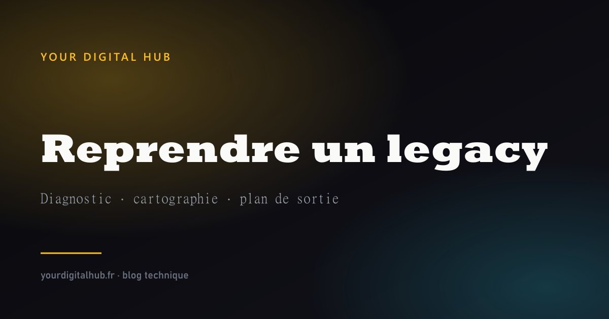 Cover visual — taking over a legacy PHP codebase, diagnosis and mapping